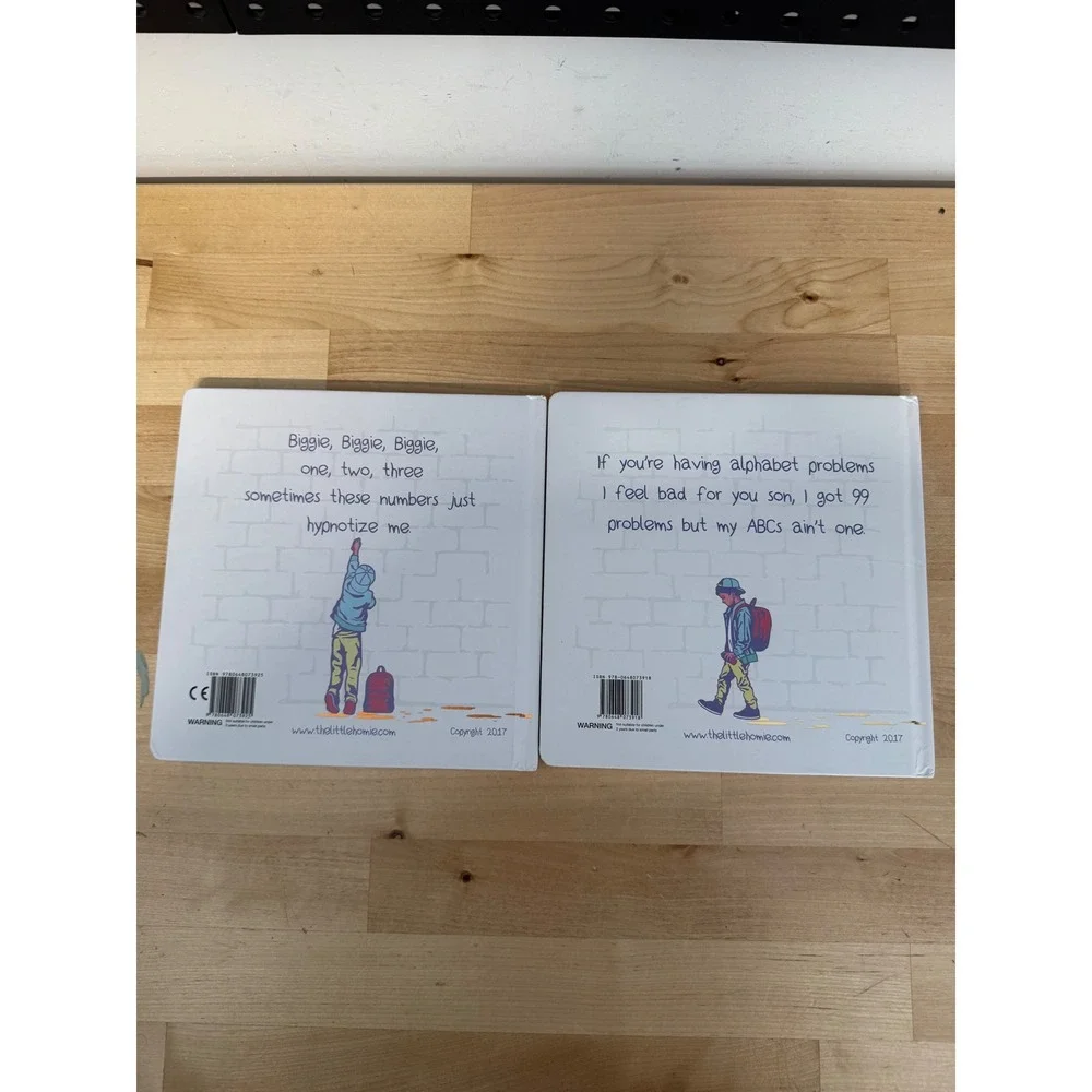 The Little Homie Hip Hop Board Book Set AB to Jay-Z 123 Notorious BIG 2 Books